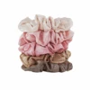 Kitsch Metallic Scrunchies In Blush