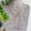Addison Paperclip Lariat Necklace