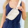 Audrey Belt Bag In Cream