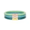 BUDHAGIRL Three Kings All Weather Bangles In Fjord