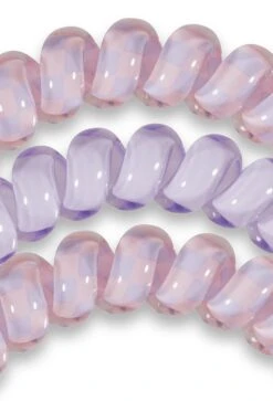 TELETIES Large Hair Ties - Checked Out 5 TELETIES Large Hair Ties - Checked Out -Modern Women Wear Checked Out Large 2