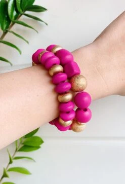 City Dreams Bracelet Set In Pink