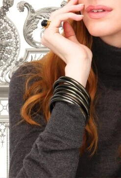 BUDHAGIRL Bangles In Flint -Modern Women Wear FLINT FLYER BACK 9