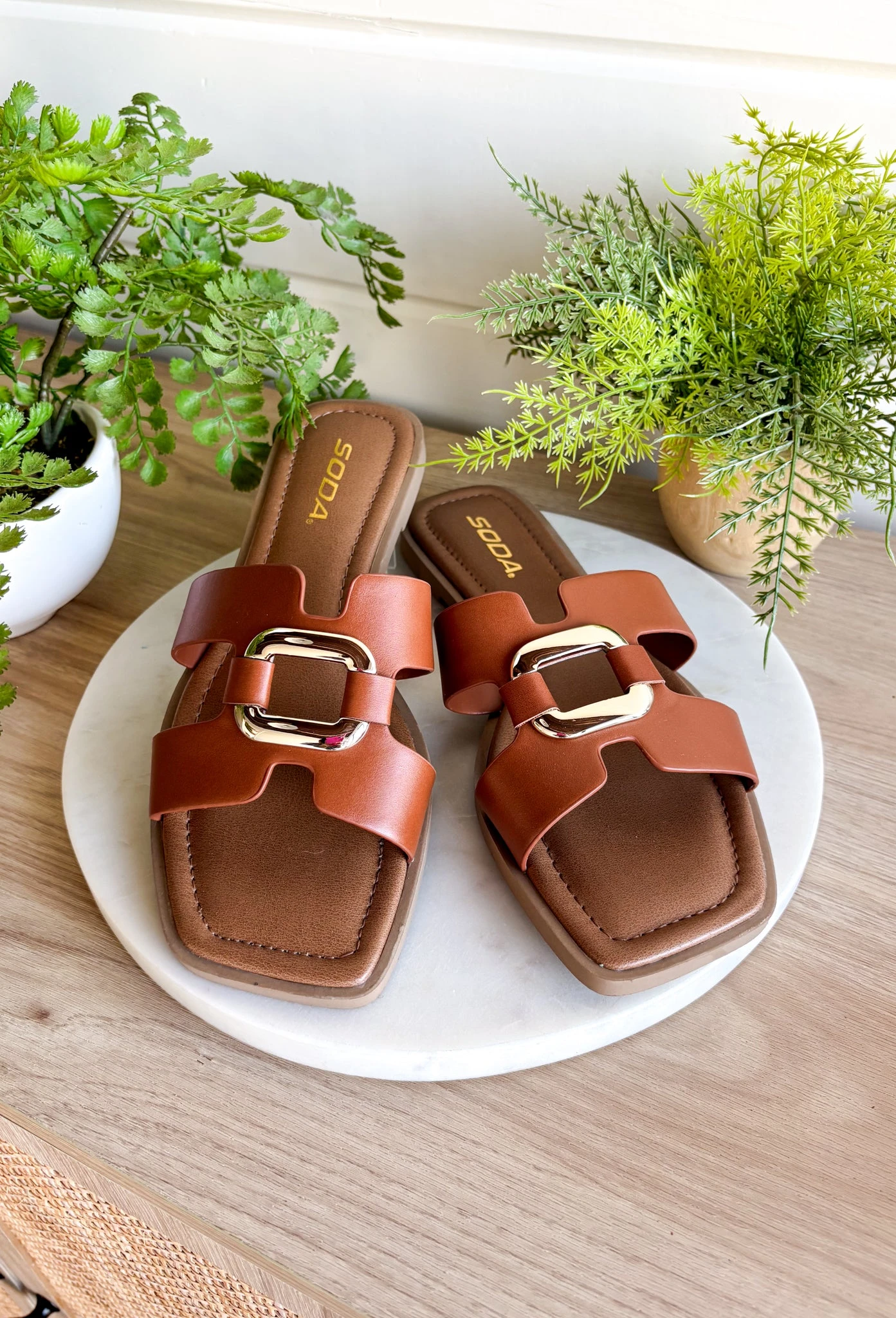 Feng Cognac Sandals 1 Feng Cognac Sandals