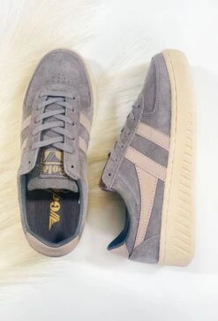 Gola Grandslam Sneaker In Suede Ash
