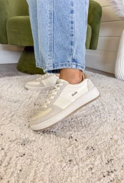 Gola Grandslam 88 White Sneakers