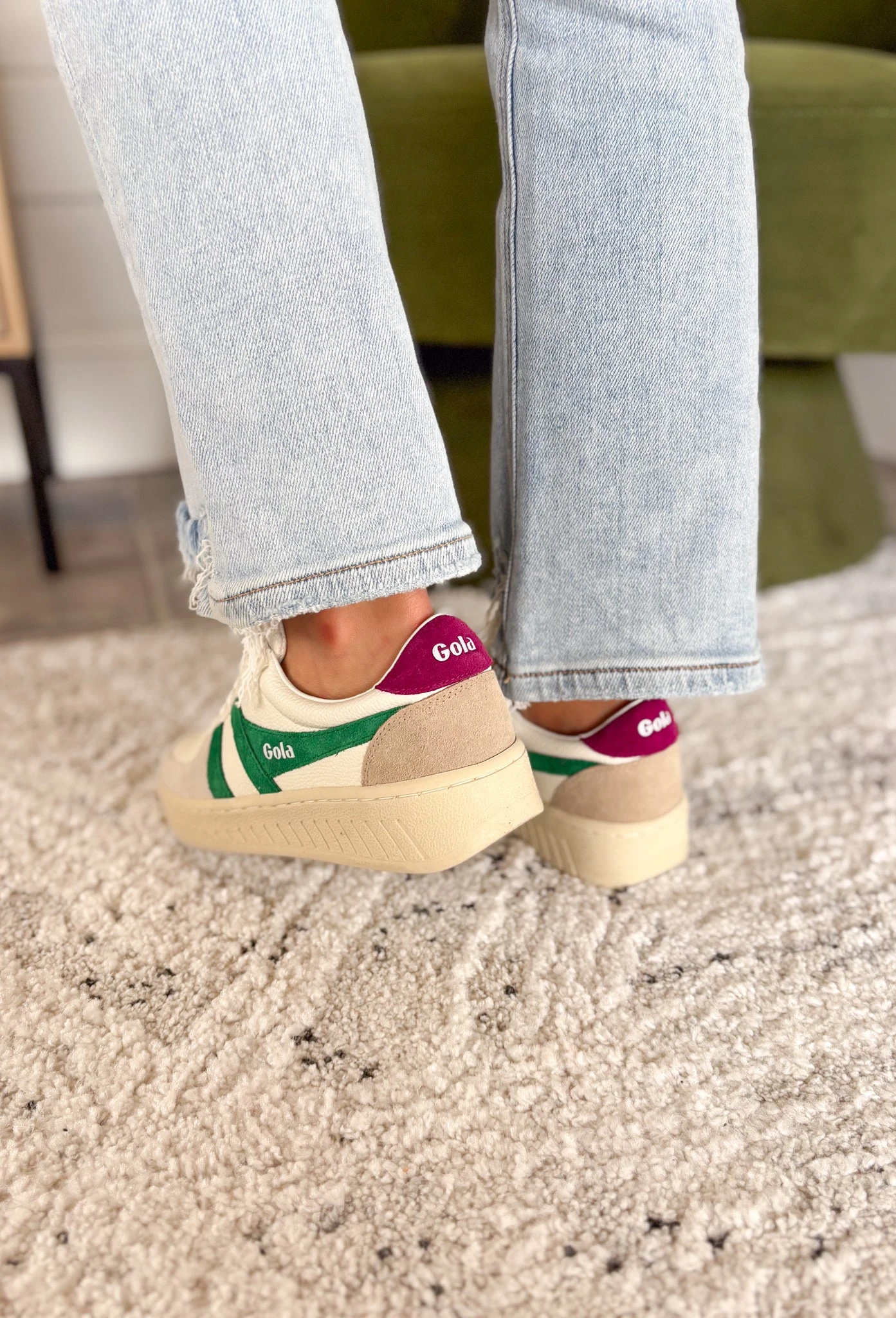 Gola Granslam Trident Sneakers In Emerald 3 Gola Granslam Trident Sneakers In Emerald - Image 3