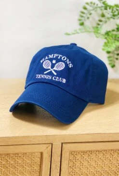 Hamptons Tennis Club Baseball Cap In Navy