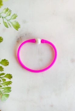 Hidden Treasure Bracelet In Fuchsia