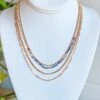 It Girl Layered Necklace In Blue