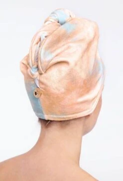 Kitsch Microfiber Hair Towel In Sunset Tie Dye -Modern Women Wear Kitsch Microfiber Hait Towel in Sunset Tie Dye3