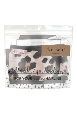 Kitsch Microfiber Spa Headband In Leopard -Modern Women Wear Kitsch Microfiber Spa Headband in Leopard2