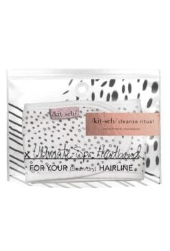 Kitsch Microfiber Spa Headband In Micro Dot -Modern Women Wear Kitsch Microfiber Spa Headband in Micro Dot