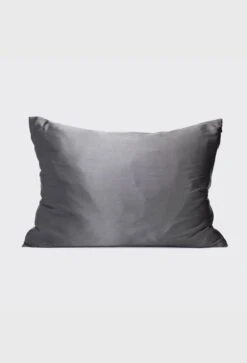 Kitsch Satin Pillowcase In Charcoal