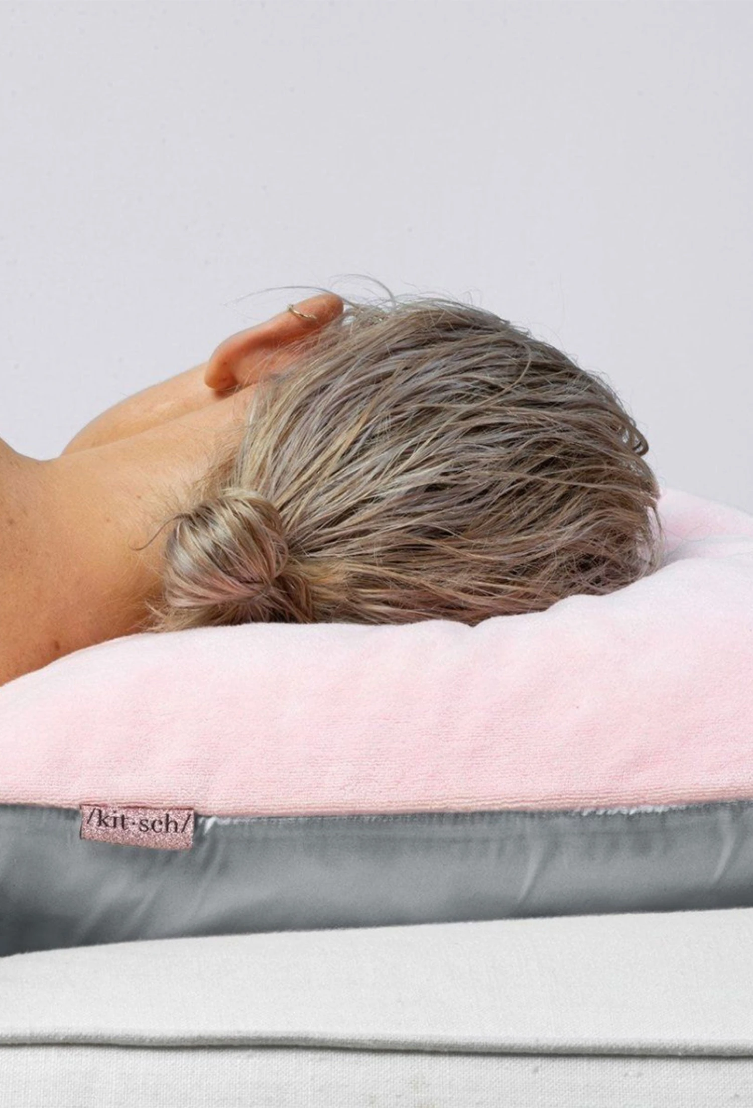 Kitsch Towel Pillow Cover In Blush 2 Kitsch Towel Pillow Cover In Blush - Image 2