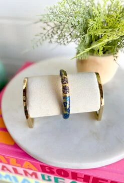 BUDHAGIRL - TZUBBIE All Weather Bangle In Blue Koi -Modern Women Wear KoiBlueTzubbieBudhagirl2