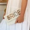 Metallic Bride Beaded Handbag