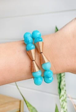 Mia Bracelet Set In Blue