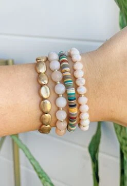 Perry Bracelet Set In Peach