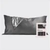 Kitsch Satin Pillowcase In Charcoal - King Size