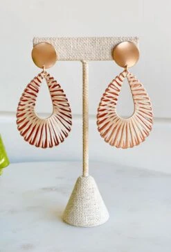 Stolen Romance Earrings In Tan