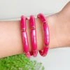 Summer Feelings Bracelet Set In Fuchsia