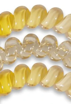 TELETIES Large Hair Ties - Sunshine -Modern Women Wear Sunshine Large 2