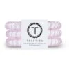TELETIES Small Hair Ties- Rose Water Pink