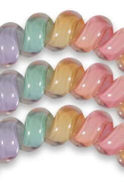 TELETIES Large Hair Ties - Rainbow Road -Modern Women Wear Teleties Large Rainbow Road 1