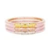 BUDHAGIRL Three Queens Bangles In Petal Pink