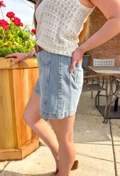 Island Time Denim Shorts -Modern Women Wear WEB Island Time Denim Shorts 1
