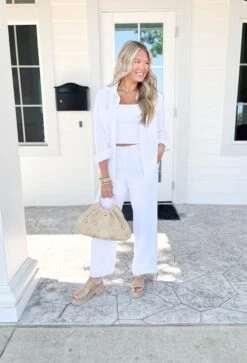 Z SUPPLY Bondi Gauze Pant In White -Modern Women Wear WEB z supply bondi gauze pant in white 1