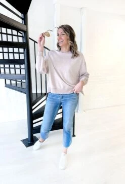 Z SUPPLY Modern Weekender In Heather Latte