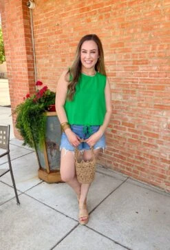 Adore You Top In Green -Modern Women Wear WEB AdoreYouTopinGreen1