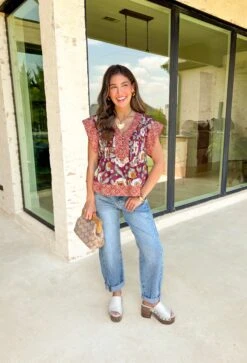 Autumn Mornings Floral Top -Modern Women Wear WEB AutumnMorningsFloralTop6