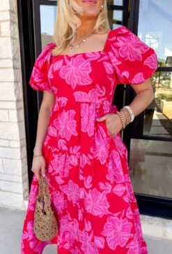 Awaiting Love Floral Midi Dress -Modern Women Wear WEB AwaitingLoveFloralMidiDress3