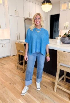 Better Now Knit Sweater In Pacific Blue -Modern Women Wear WEB BetterNowKnitSweaterinPacificBlue2