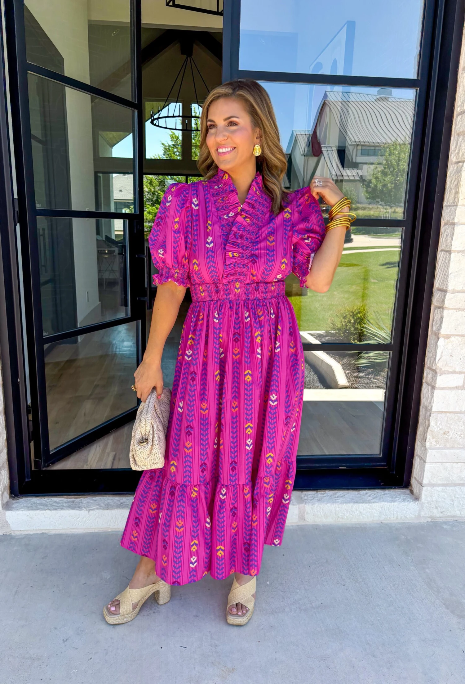 Bubbly Personality Midi Dress In Magenta 5 Bubbly Personality Midi Dress In Magenta - Image 5