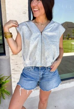 Carried Away Short Sleeve Hoodie 10 Carried Away Short Sleeve Hoodie -Modern Women Wear WEB CarriedAwayShortSleeveHoodie2