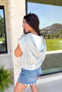 Carried Away Short Sleeve Hoodie 15 Carried Away Short Sleeve Hoodie -Modern Women Wear WEB CarriedAwayShortSleeveHoodie5