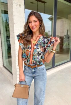 Charming Moment Floral Top -Modern Women Wear WEB CharmingMomentFloralTop4
