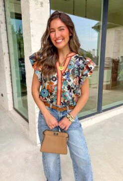Charming Moment Floral Top