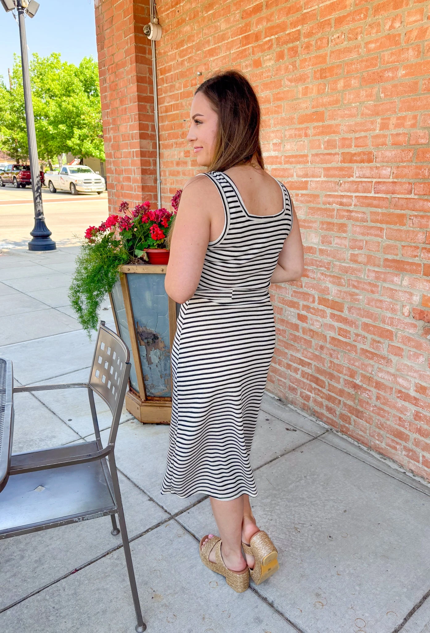 Chic In Stripes Midi Dress 7 Chic In Stripes Midi Dress - Image 7