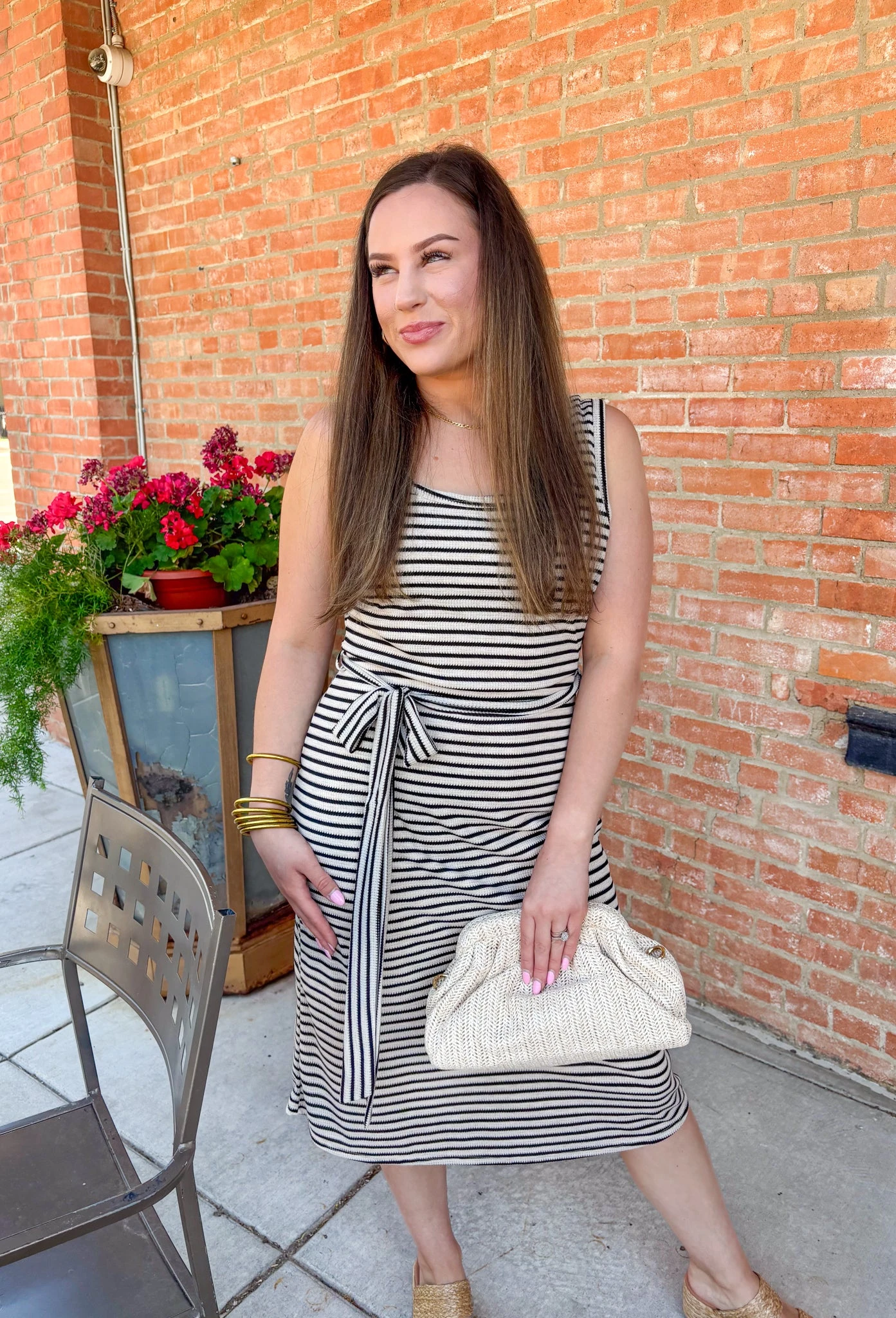 Chic In Stripes Midi Dress 2 Chic In Stripes Midi Dress - Image 2