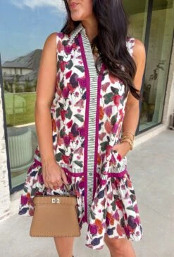 City Bloom Floral Dress -Modern Women Wear WEB CityBloomFloralDress1