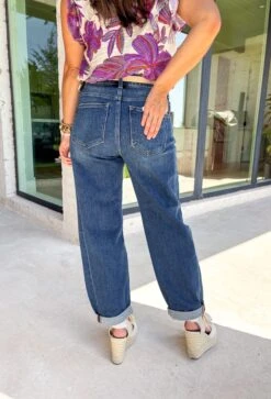 Cleo Barrel Jean By Risen In Dark 5 Cleo Barrel Jean By Risen In Dark -Modern Women Wear WEB CleoBarrelJeanbyRiseninDark1