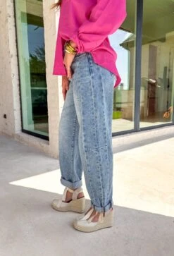 Cleo Barrel Jean By Risen In Medium -Modern Women Wear WEB CleoBarrelJeanbyRiseninMedium3