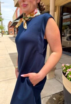 Distant Memory Midi Dress In Navy 8 Distant Memory Midi Dress In Navy -Modern Women Wear WEB DistantMemoryMidiDress3