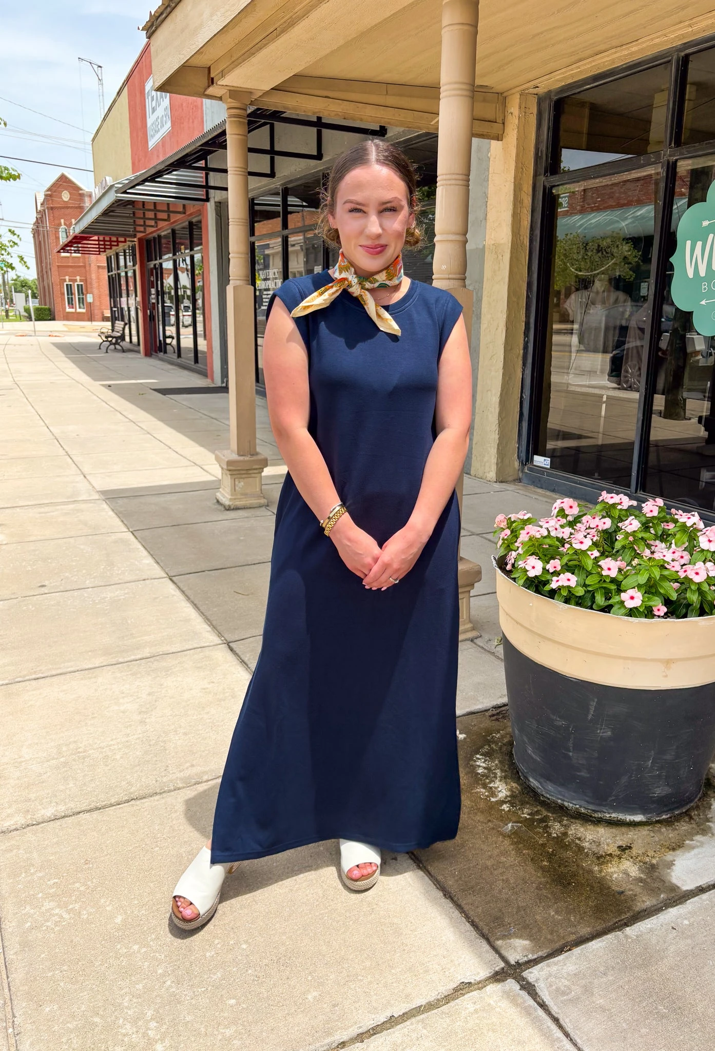 Distant Memory Midi Dress In Navy 1 Distant Memory Midi Dress In Navy