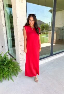 Distant Memory Midi Dress In Red -Modern Women Wear WEB DistantMemoryMidiDressinRed5